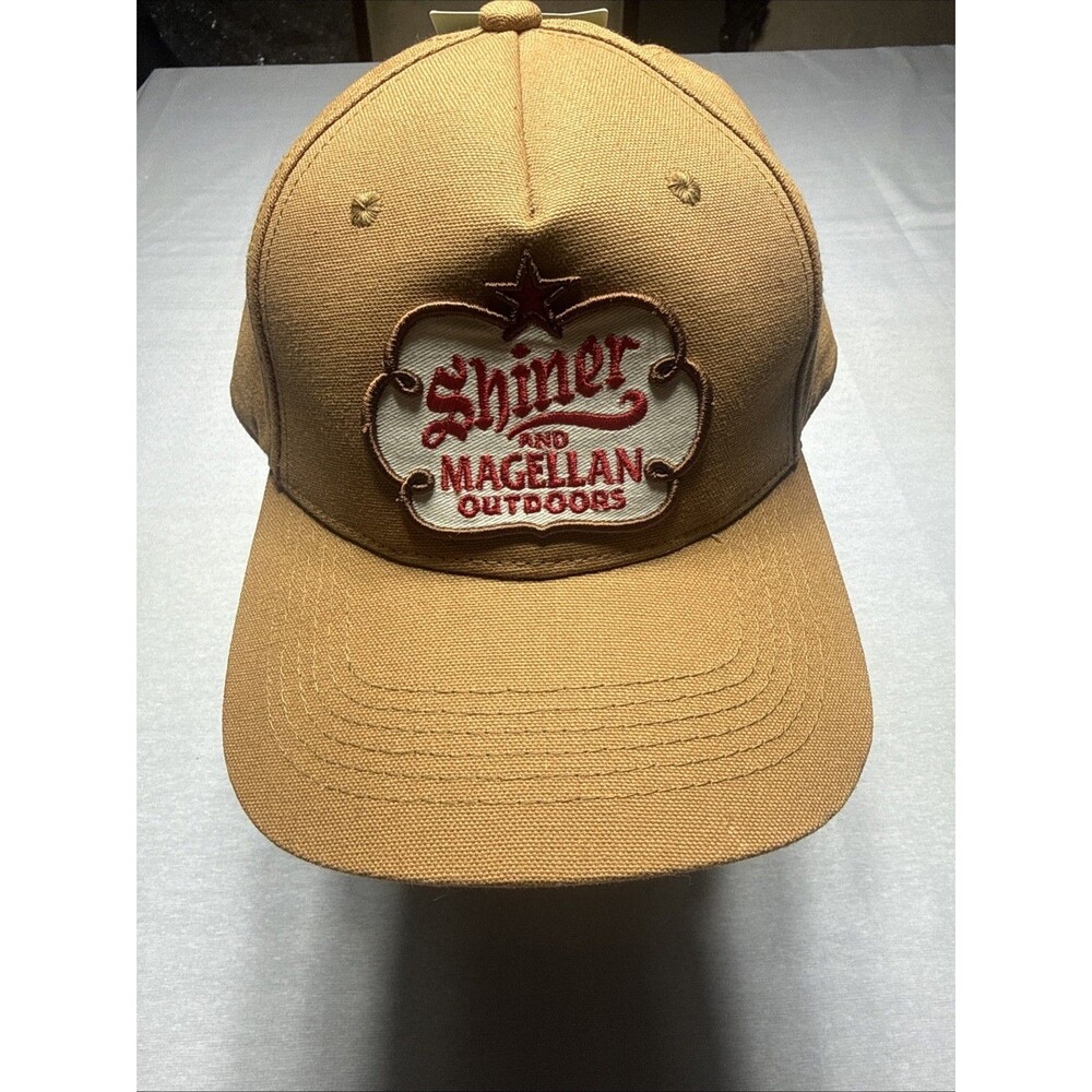Magellan Outdoors Shiner Bock Canvas Brown Men’s Adjustable Hat Cap